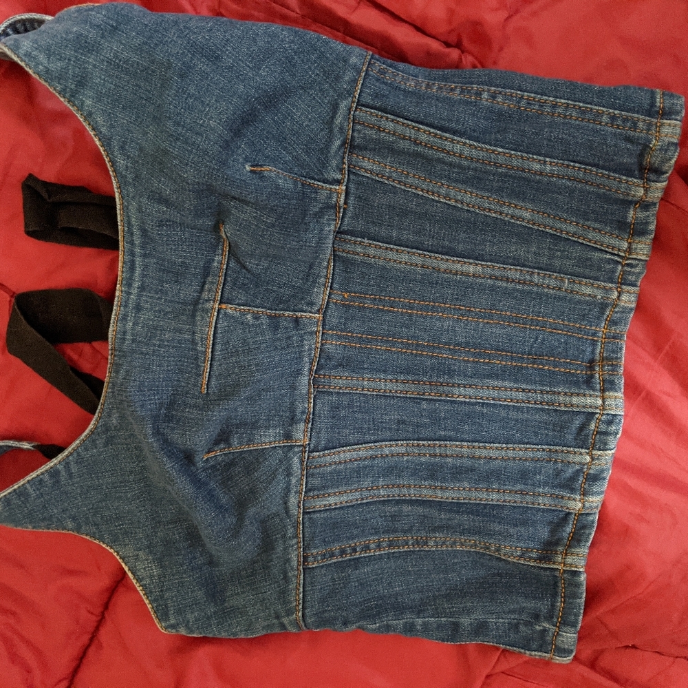 Stunning denim corsett